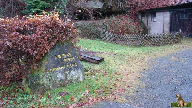 Ritterstein Nr. 254-3a Speyerbach-Ursprung - Flosswoog mit Schleuse.JPG - Ritterstein Nr.254 Speyerbach-Ursprung - Flosswoog mit Schleuse                               